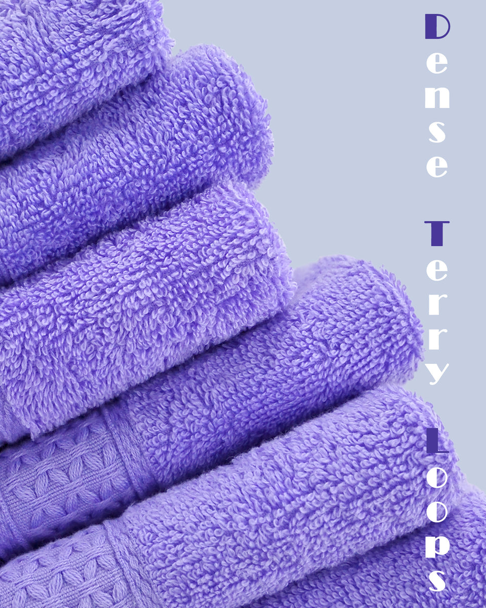 Cleanbear Face-Cloth Washcloths Set,100% Cotton, High