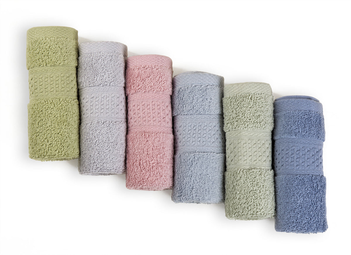 Cleanbear Waffle Wash Cloths Set of 12, Cotton Washcloths for Body and  Face, 13” x 13”, 6 Assorted Colors