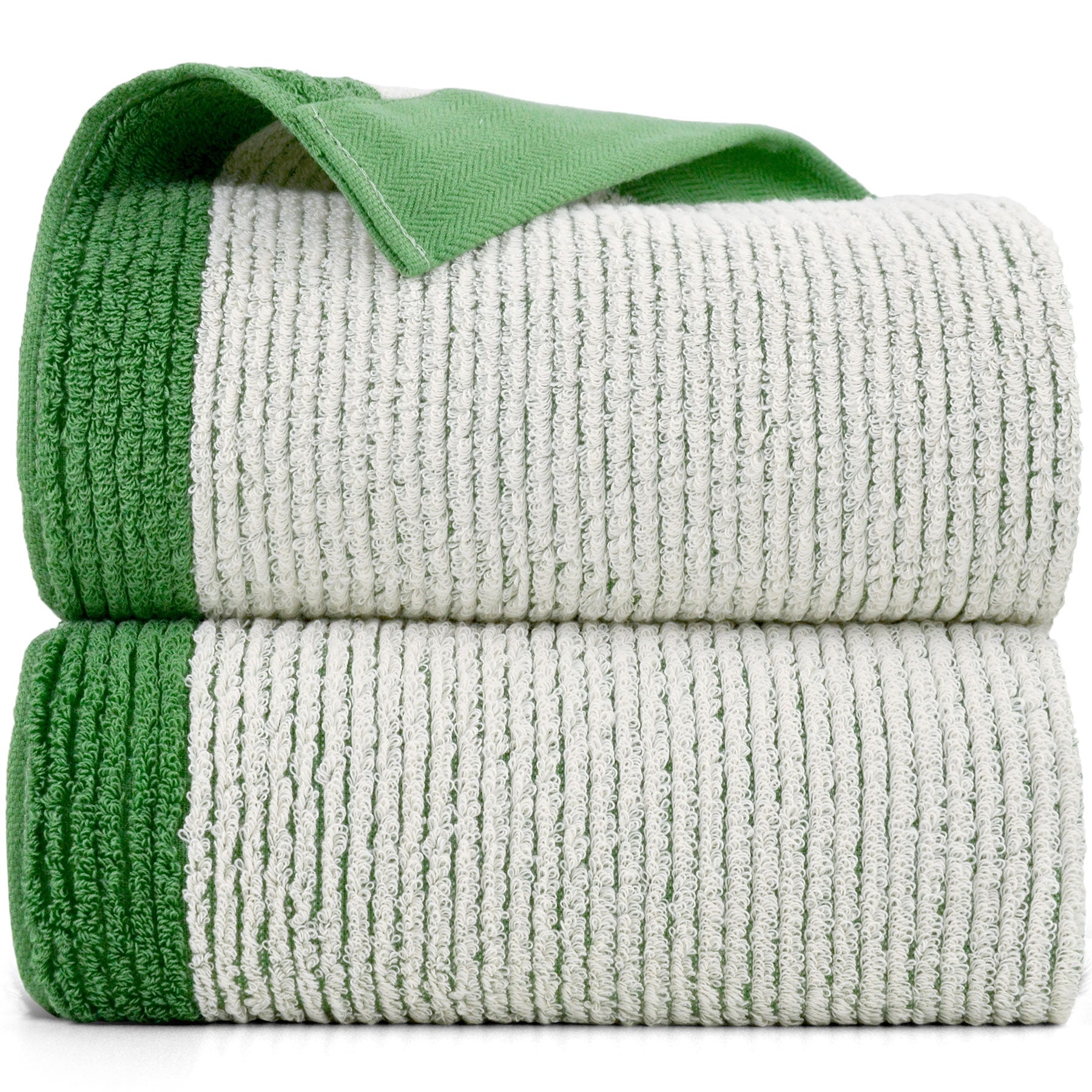 Cleanbear Shower Towel Soft Bath Towels for Bathroom, 2 Cotton Fluffy Towels (520 GSM), 54 x 28 Inches