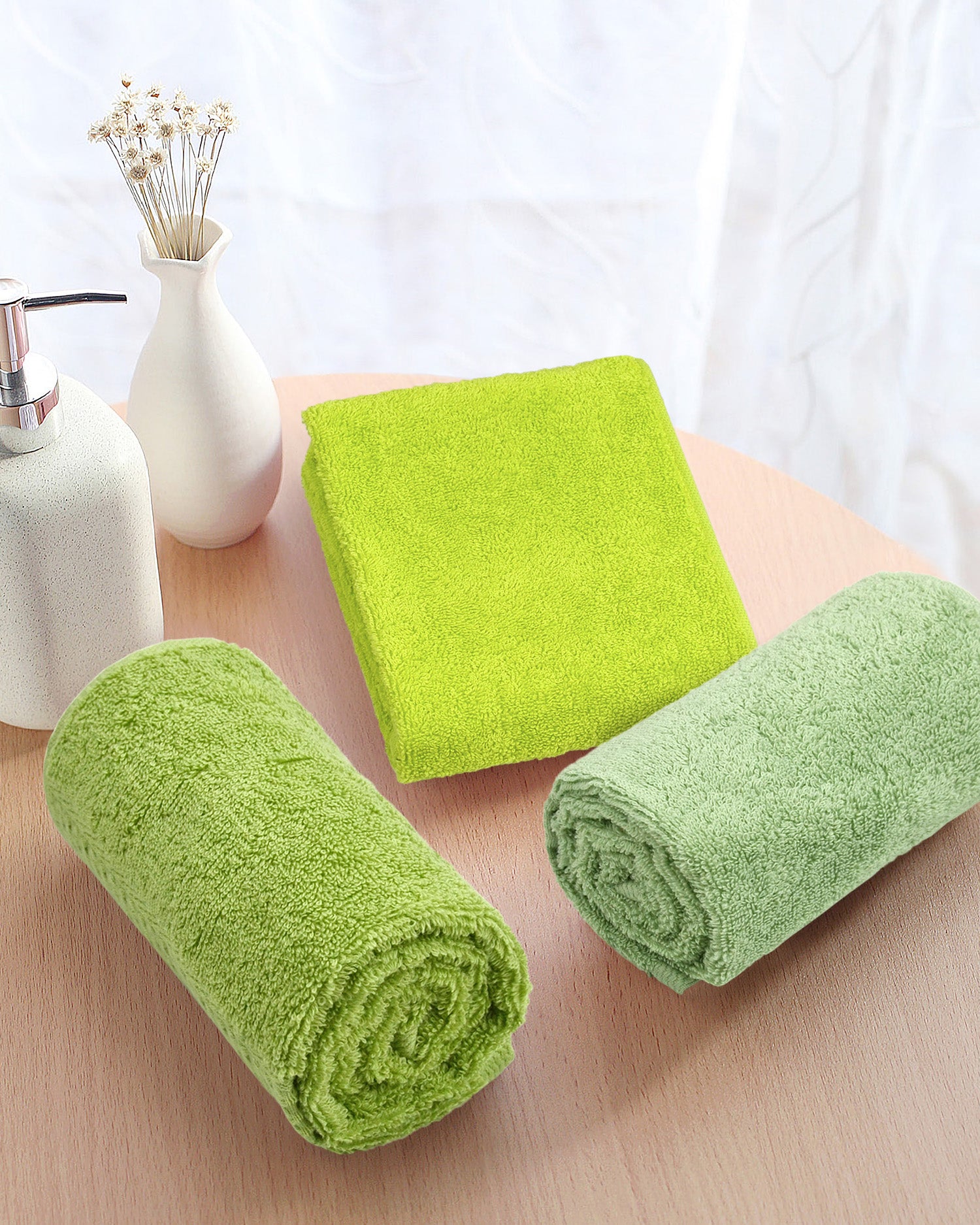  Cleanbear Hand Towels 12 Pack 12 Colors 100% Cotton