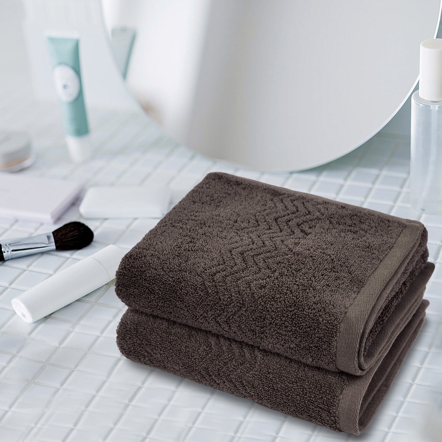 Cleanbear 100% Cotton Hand Towels, Highly Absorbent, 13 x 28 Inches
