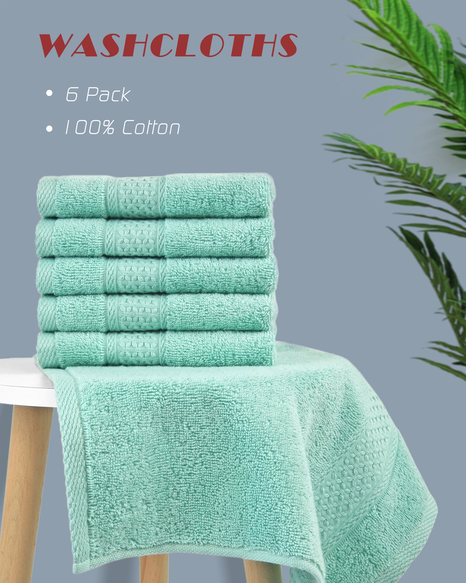 Cleanbear Ultra Soft Hand Towels 6 Colors Bathroom Towels (13 x 29 In)