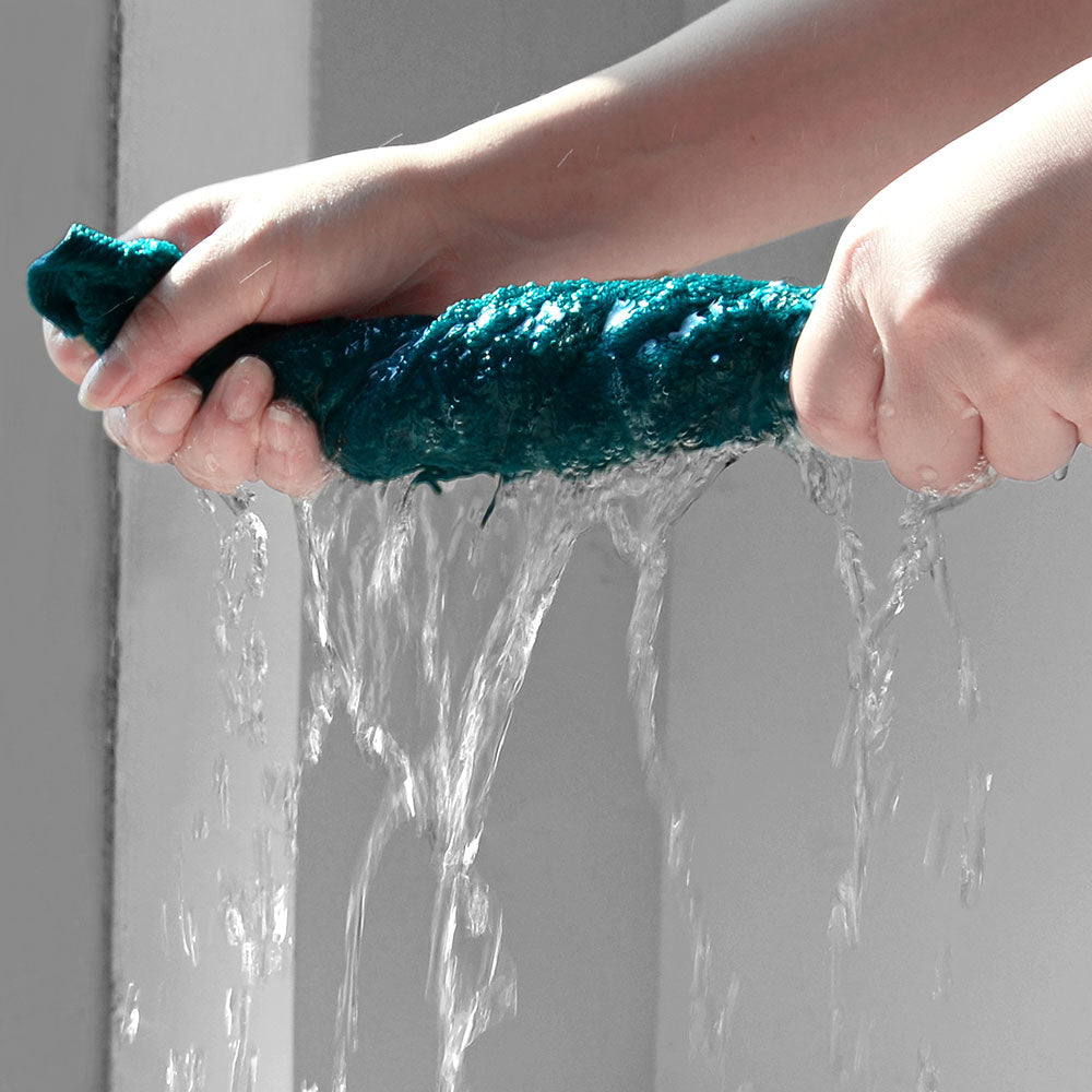 Cleanbear Turquoise Wash Cloths Ultra Soft for Sensitive Skins